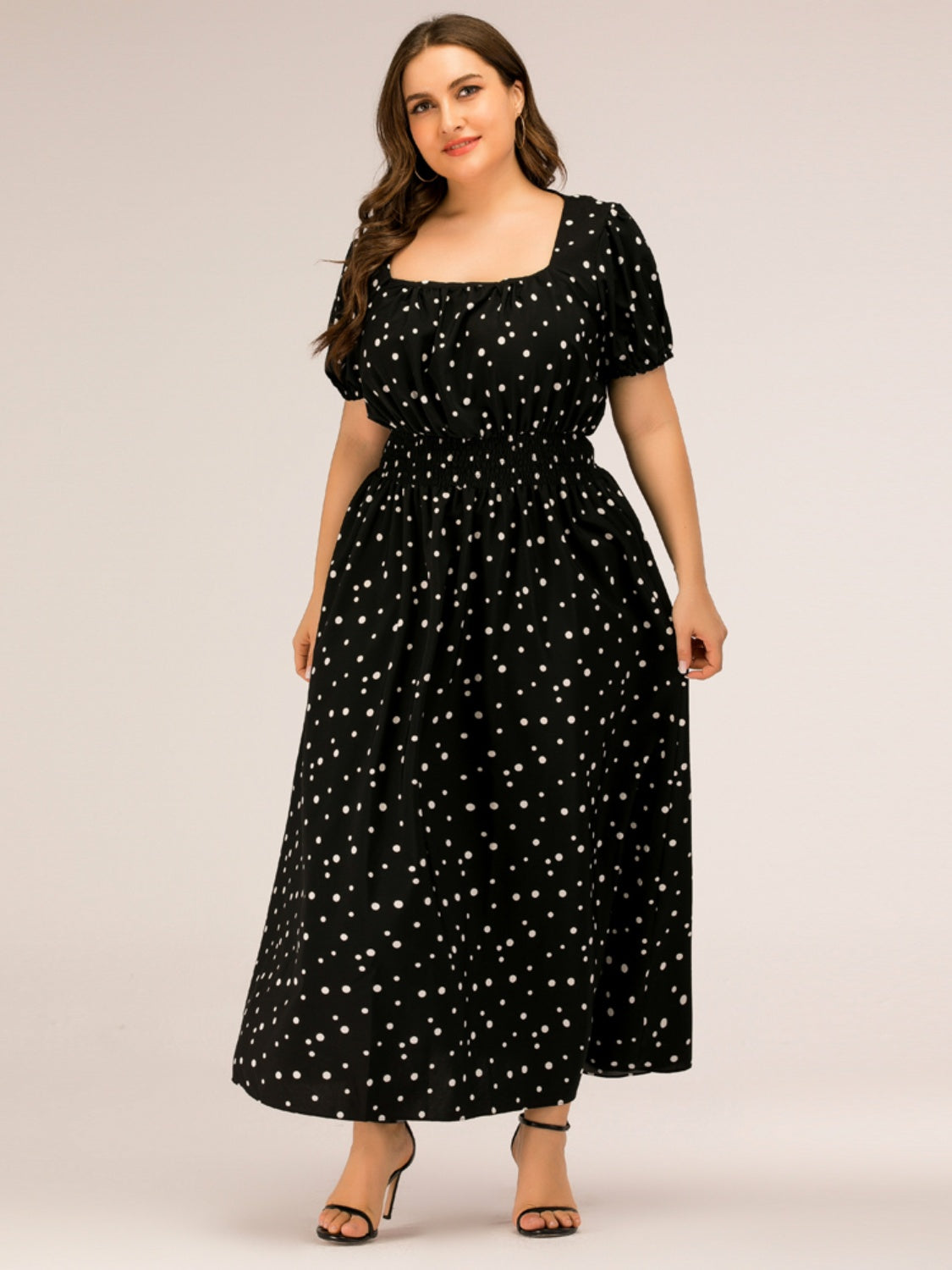 Polka Dot Square Neck Dress - Whimsical Appalachian Boutique