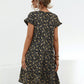 Frill Floral Round Neck Short Sleeve Tiered Dress - Whimsical Appalachian Boutique