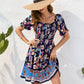 Square Neck Short Sleeve Dress - Whimsical Appalachian Boutique