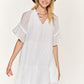 Plus Size Ruffled Neck Tiered Mini Dress - Whimsical Appalachian Boutique