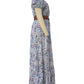 Fashionable Boat Neck Bohemian Maxi Dress & Belt - Whimsical Appalachian Boutique