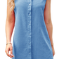 Ruffled Cap Sleeve Denim Dress - Whimsical Appalachian Boutique