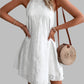 Flowy Eyelet Grecian Neck Mini Dress - Whimsical Appalachian Boutique