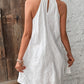 Flowy Eyelet Grecian Neck Mini Dress - Whimsical Appalachian Boutique