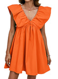 Orange Cap Sleeve Mini Dress - Whimsical Appalachian Boutique