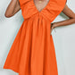 Orange Cap Sleeve Mini Dress - Whimsical Appalachian Boutique