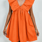 Orange Cap Sleeve Mini Dress - Whimsical Appalachian Boutique