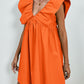 Orange Cap Sleeve Mini Dress - Whimsical Appalachian Boutique