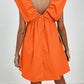 Orange Cap Sleeve Mini Dress - Whimsical Appalachian Boutique