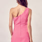 Asymmetric One Shoulder Dress