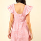 Embroidered Pink Floral Dress - Whimsical Appalachian Boutique