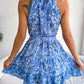 Printed Grecian Neck Mini Dress - Whimsical Appalachian Boutique