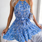 Printed Grecian Neck Mini Dress - Whimsical Appalachian Boutique