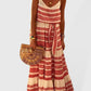 Bohemian Style Deep V-Neck Spaghetti Strap Dress