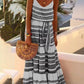 Bohemian Style Deep V-Neck Spaghetti Strap Dress