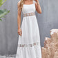 Flower Crochet Wide Strap Midi Dress - Whimsical Appalachian Boutique