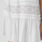 Halter Neck Lace Trim Boho Mini Dress - Whimsical Appalachian Boutique