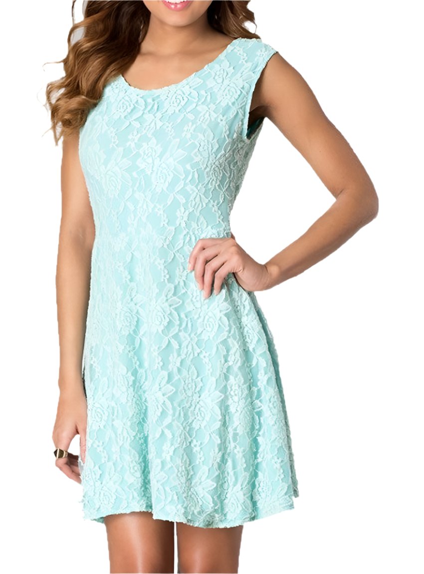 Juniors Lace Bow-Back Dress - Whimsical Appalachian Boutique