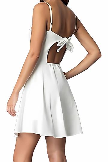 Juniors Tie Back Flare Dress