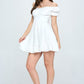 Off Shoulder Ruffle Mini Dress - Whimsical Appalachian Boutique