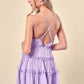 Ruffle Detail Tiered Mini Dress - Whimsical Appalachian Boutique