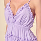 Ruffle Detail Tiered Mini Dress - Whimsical Appalachian Boutique