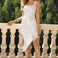 Fringed Asymmetrical Hem Dress - Whimsical Appalachian Boutique