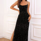 Sequin Backless Split Maxi Dress - Whimsical Appalachian Boutique