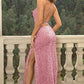 Sequin Backless Split Maxi Dress - Whimsical Appalachian Boutique