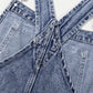 Durable cotton polyester denim overalls
