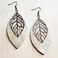 Boho Chic Leather & Copper Earrings