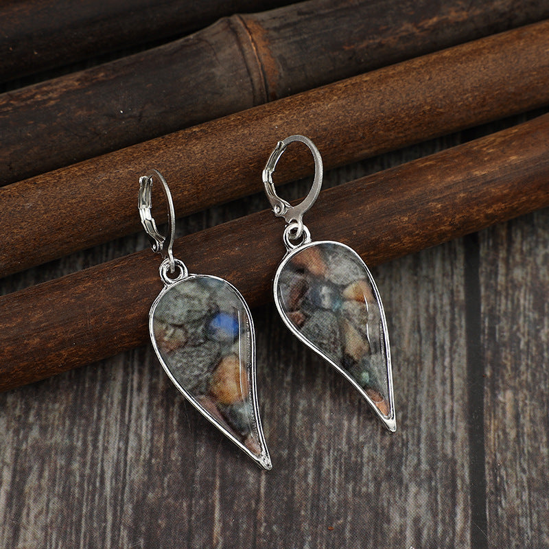 Natural Stone Dangle Earrings - Whimsical Appalachian Boutique