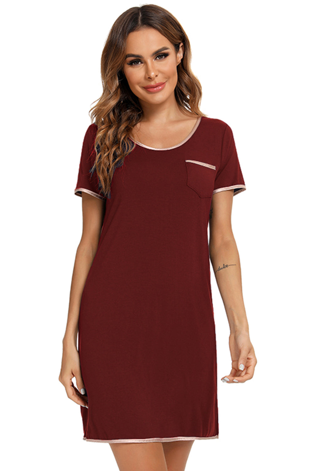 Red nightshirt designed for ultimate comfort