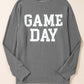 Corded Game Day Graphic Crewneck Top