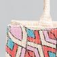 Eco-friendly straw tote bag with sturdy woven straps