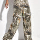 Chic high waist camo pants for casual fashion
