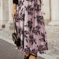 Stylish floral embroidered maxi skirt for casual and semi-formal occasions.
