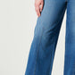 Medium wash high-rise wide-leg jeans with a flattering fit.
