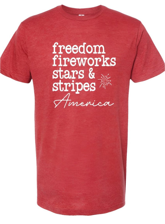 Stars and Stripes America graphic tee