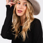 Fuzzy winter fedora hat in gray
