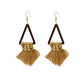 Stylish camel earrings with boho flair
