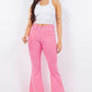 GJG Denim Bell Bottom Hot Pink Jeans | Demure Style