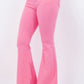 GJG Denim Bell Bottom Hot Pink Jeans | Demure Style