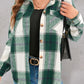 Classic green button up flannel shirt