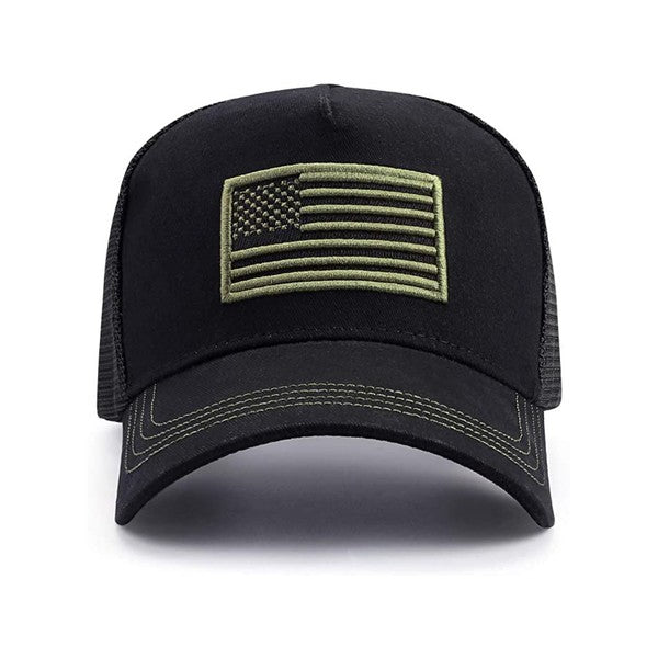 American Flag Unisex Trucker Hat - 14