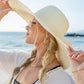 Scallop Edge Bow Accent Sunhat - Whimsical Appalachian Boutique