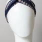 Bohemian Stitch Print Twist Headwrap