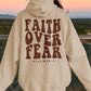 Faith Over Fear Dropped Shoulder Hoodie