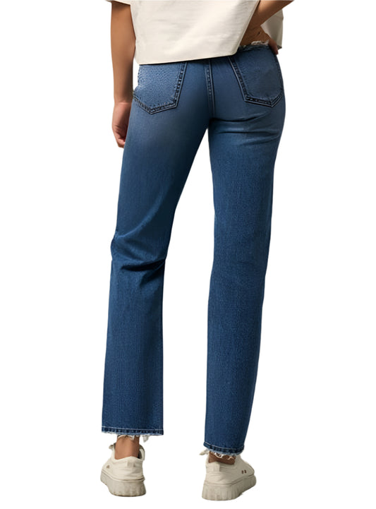 Insane Gene Dark Wash High Rise Straight Jeans | Whimsical Boutique Clothing | Appalachian Style