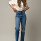 Insane Gene Dark Wash High Rise Straight Jeans | Whimsical Boutique Clothing | Appalachian Style